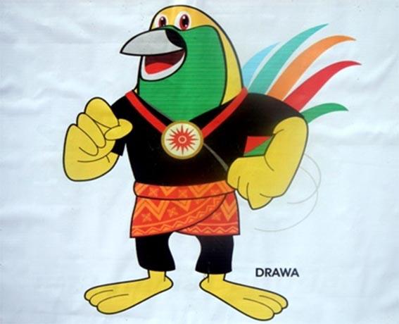 Maskot Drawa yang mendapat kritik tajam dari masyarakat. - INDOSPORT